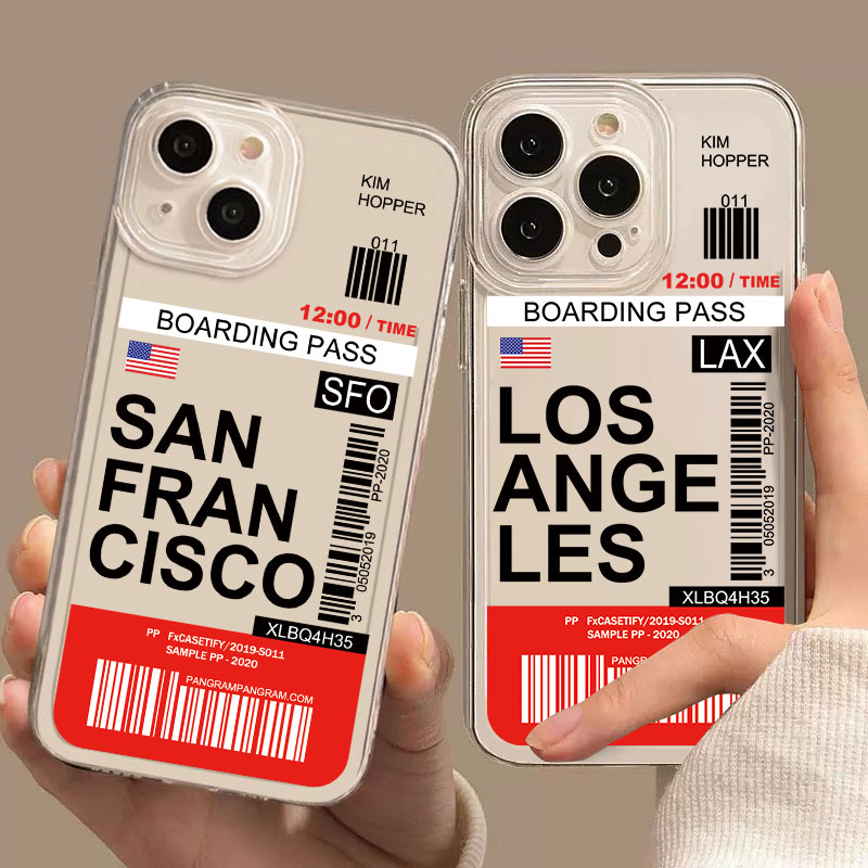 Phone Cases London - 세계 도시 여행 티켓 뉴욕 런던