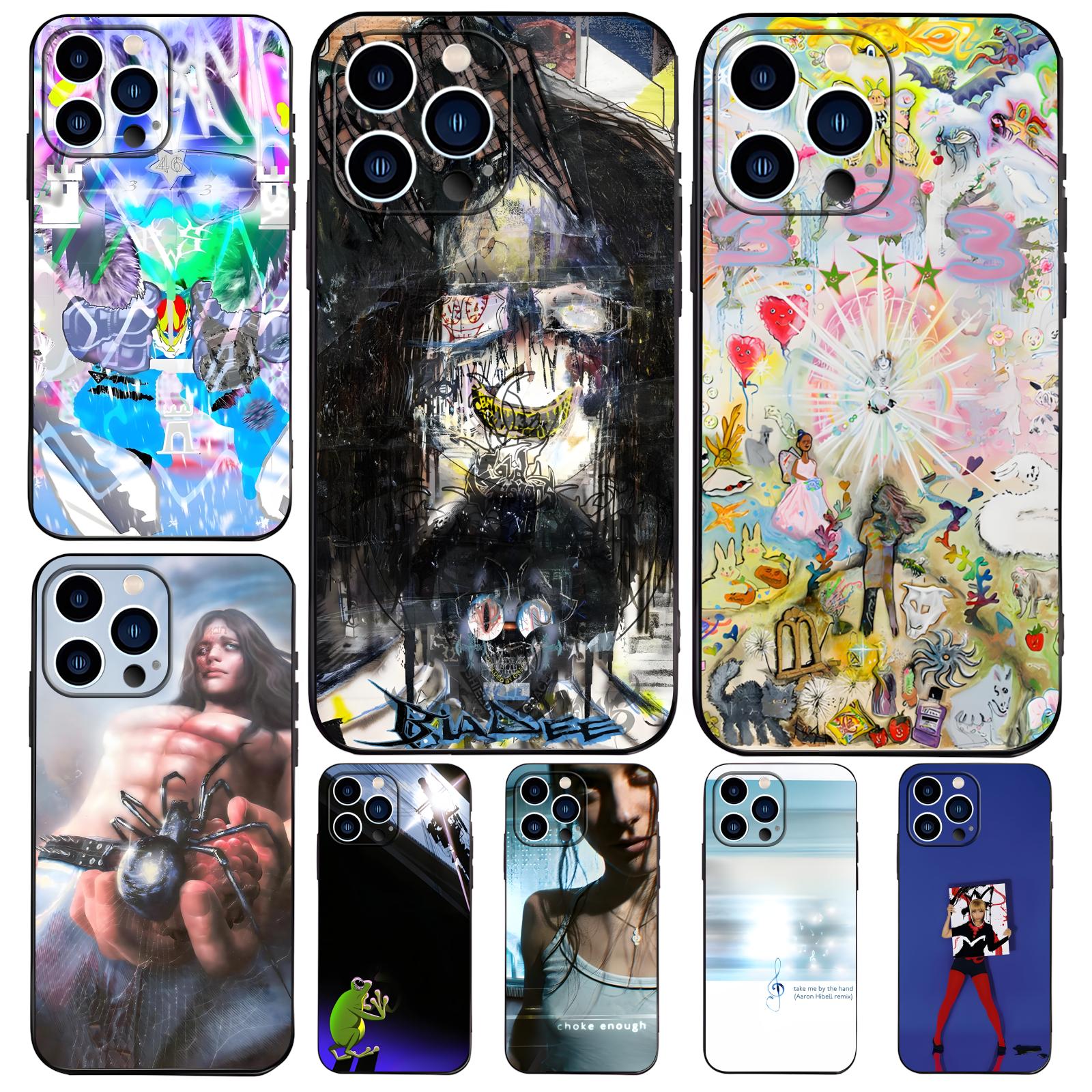 Phone Cases Iphone 13 - 뮤직 앨범 B-Bladee 333 아이폰17 16