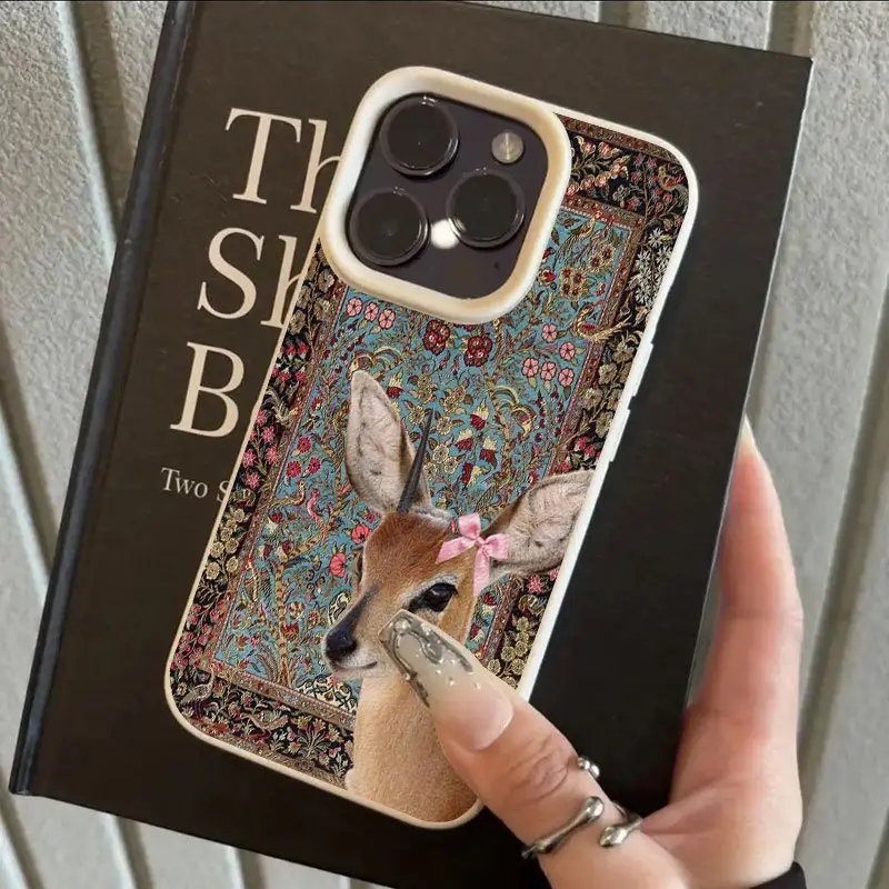 빈티지 사슴 리치 실리콘 패턴 폰 케이스 샤오미 15T - Phone Cases Xiaomi 15 리뷰 및 가격
