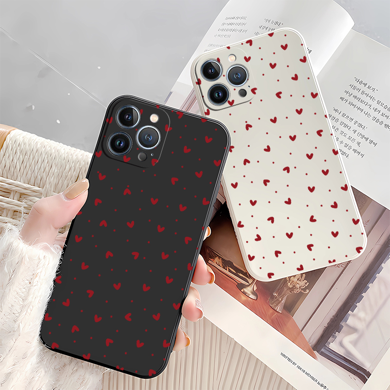 러브 하트 프린트 폰 케이스 (아이폰 17, 16 프로 - Phone Cases For Iphone 16 리뷰 및 가격