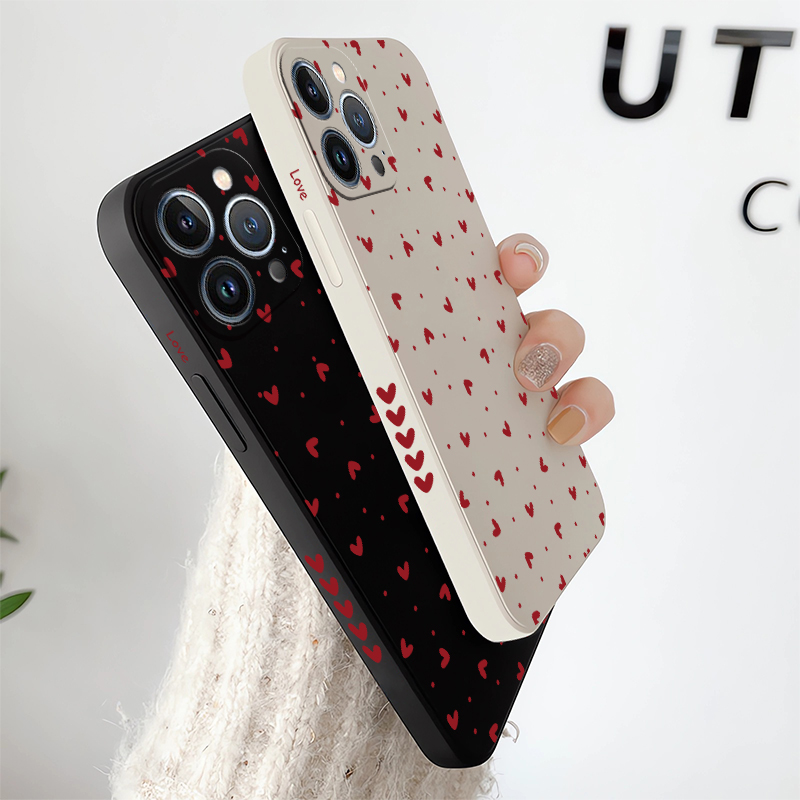 러브 하트 프린트 폰 케이스 (아이폰 17, 16 프로 - Phone Cases For Iphone 16 리뷰 및 가격