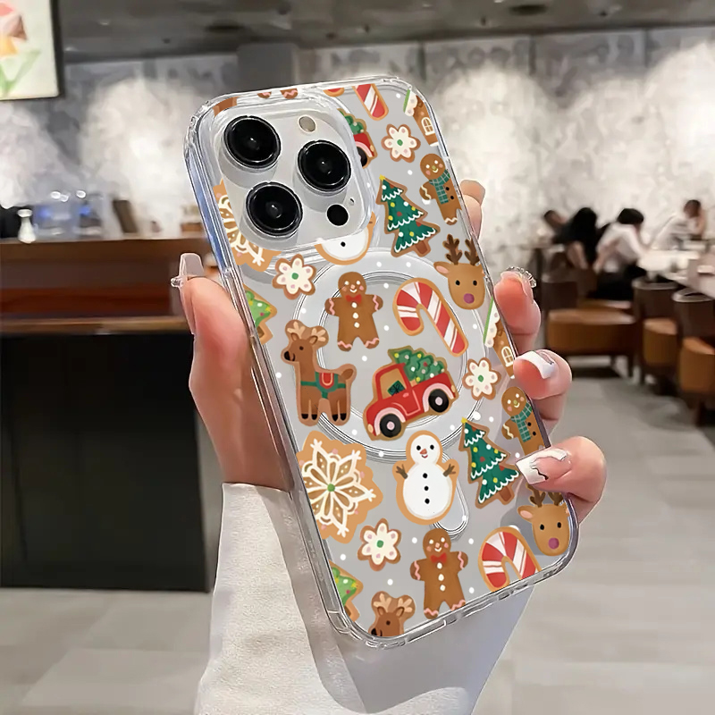 마그네틱 귀여운 눈사람 스틱 트럭 트리 클리어 케이스  - Phone Cases For Iphone 16 리뷰 및 가격