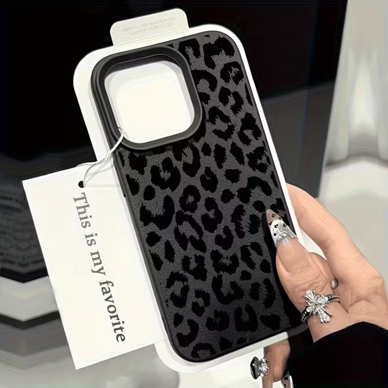 충격 방지 블랙 레오파드 리치 텍스처 소프트 폰 케이스 - Phone Cases Xr Iphone 리뷰 및 가격