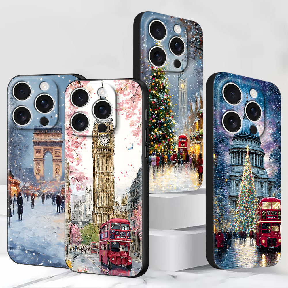 런던 겨울 크리스마스 디자인 아이폰 15 17 에어 1 - Phone Cases London 리뷰 및 가격